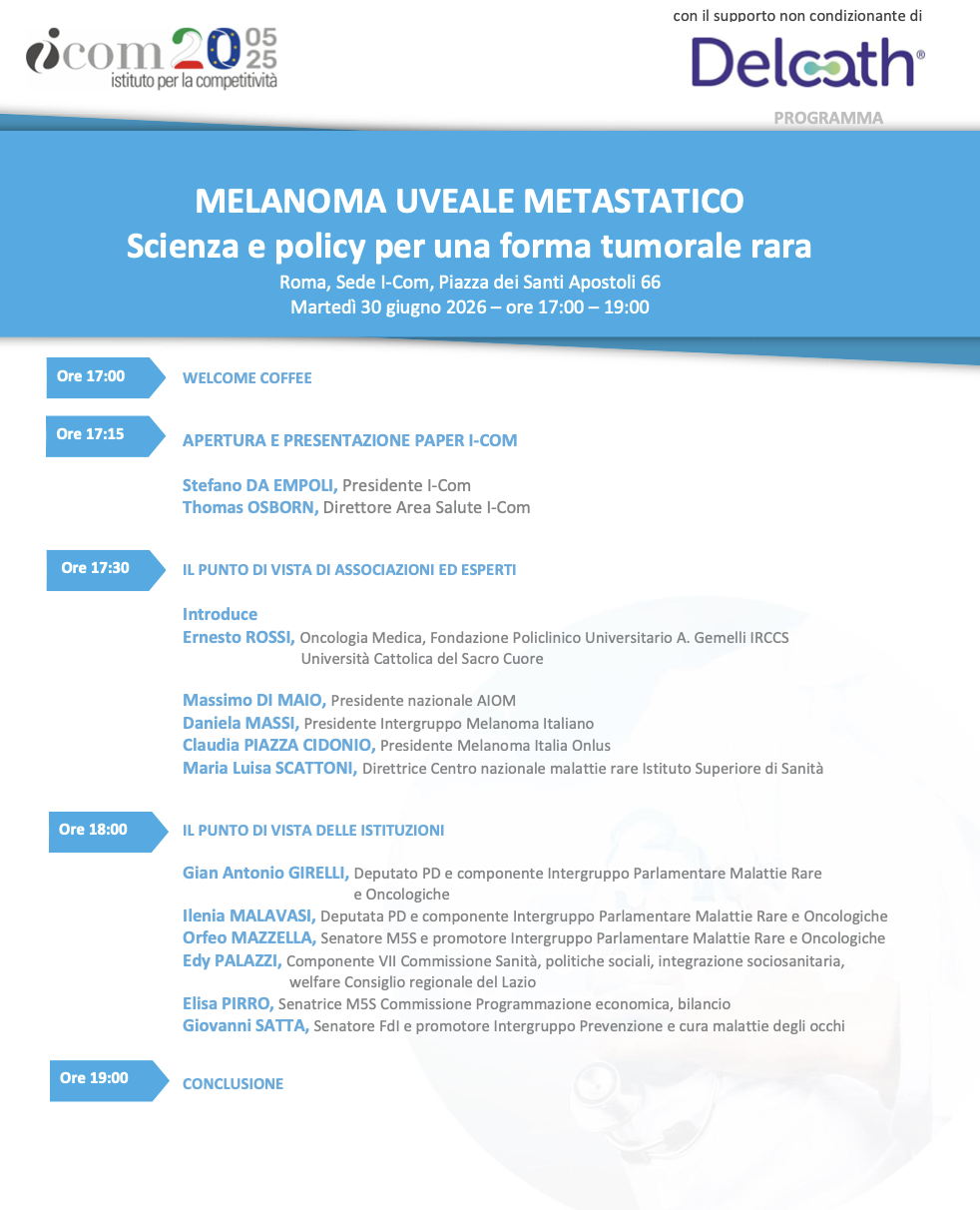 Melanoma uveale metastatico. Scienza e policy per una forma tumorale rara